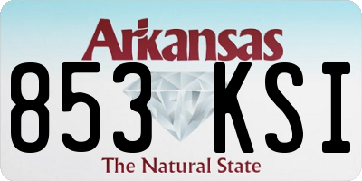 AR license plate 853KSI