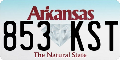 AR license plate 853KST