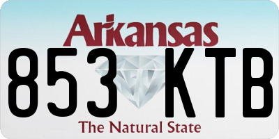 AR license plate 853KTB