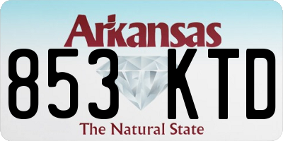 AR license plate 853KTD