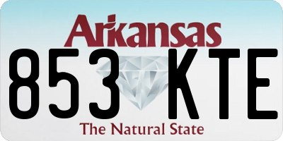 AR license plate 853KTE