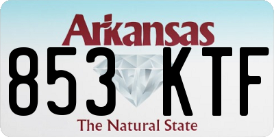 AR license plate 853KTF