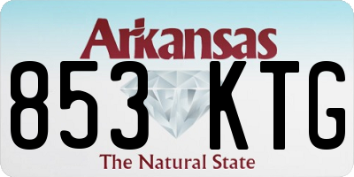 AR license plate 853KTG