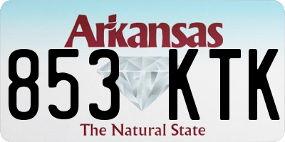 AR license plate 853KTK