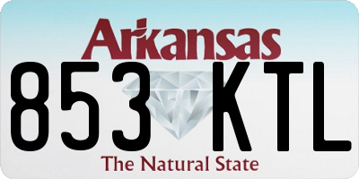 AR license plate 853KTL