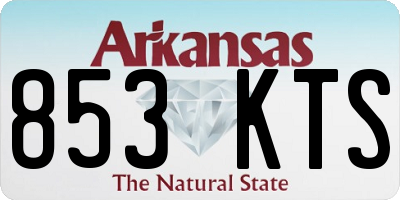 AR license plate 853KTS