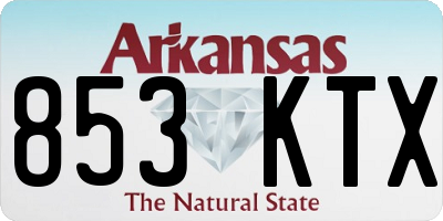 AR license plate 853KTX