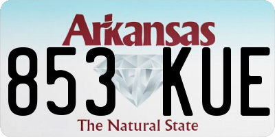 AR license plate 853KUE