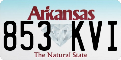 AR license plate 853KVI