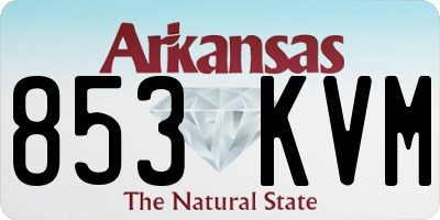 AR license plate 853KVM