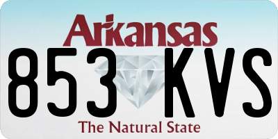 AR license plate 853KVS