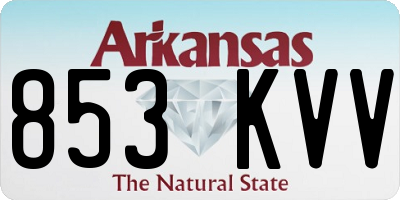 AR license plate 853KVV