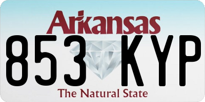 AR license plate 853KYP