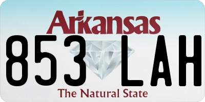 AR license plate 853LAH