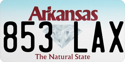 AR license plate 853LAX