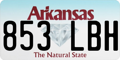 AR license plate 853LBH