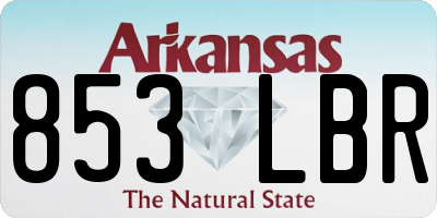 AR license plate 853LBR