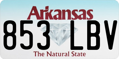 AR license plate 853LBV
