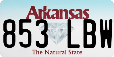 AR license plate 853LBW