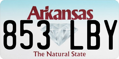 AR license plate 853LBY