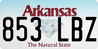 AR license plate 853LBZ
