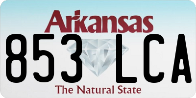AR license plate 853LCA