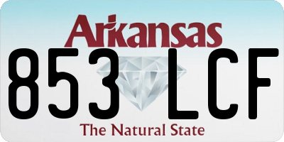 AR license plate 853LCF