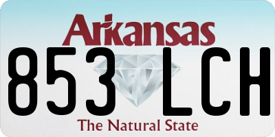 AR license plate 853LCH