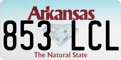 AR license plate 853LCL