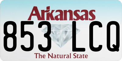 AR license plate 853LCQ