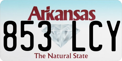 AR license plate 853LCY