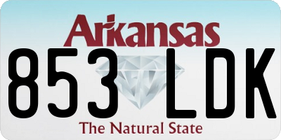 AR license plate 853LDK