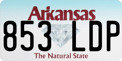 AR license plate 853LDP
