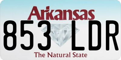 AR license plate 853LDR