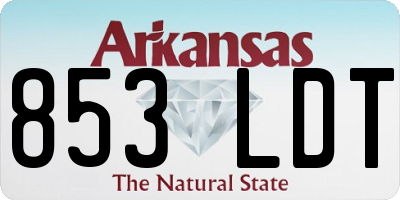 AR license plate 853LDT