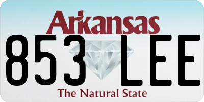 AR license plate 853LEE