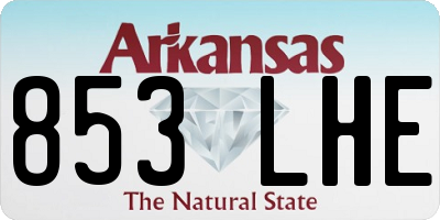 AR license plate 853LHE