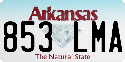 AR license plate 853LMA