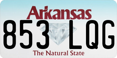 AR license plate 853LQG