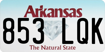 AR license plate 853LQK