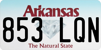 AR license plate 853LQN