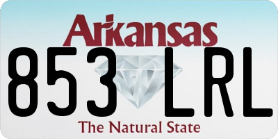 AR license plate 853LRL