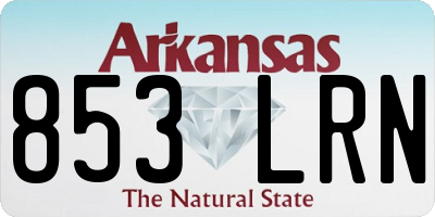 AR license plate 853LRN