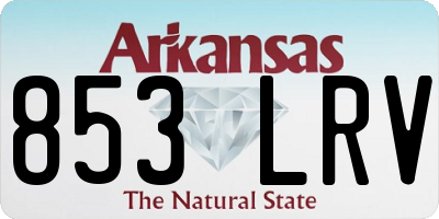 AR license plate 853LRV