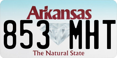 AR license plate 853MHT