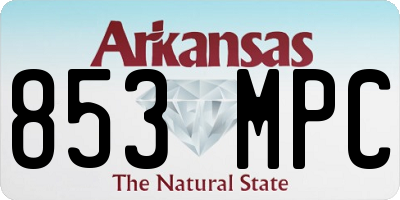 AR license plate 853MPC