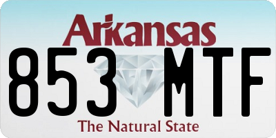 AR license plate 853MTF