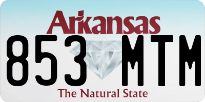 AR license plate 853MTM