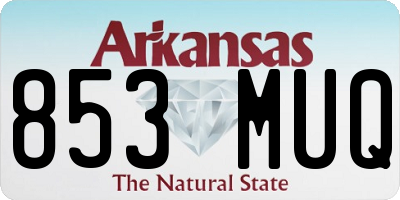 AR license plate 853MUQ