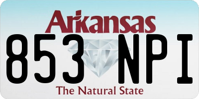AR license plate 853NPI